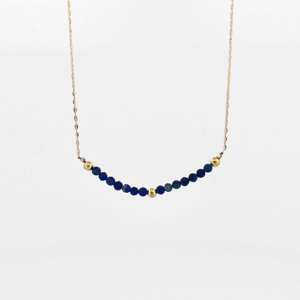 Zlatý náhrdelník Lapis lazuli